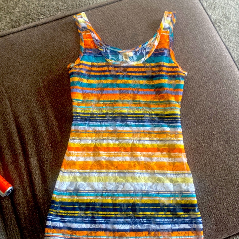 See through bke tank top